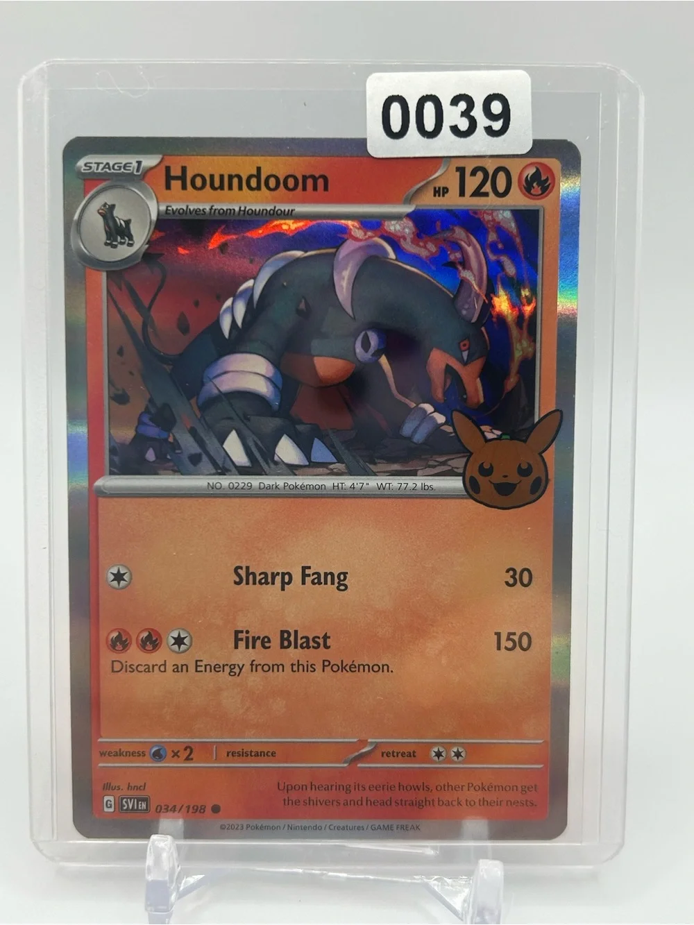 Houndoom Pokemon Trick or Trade Card 🎃